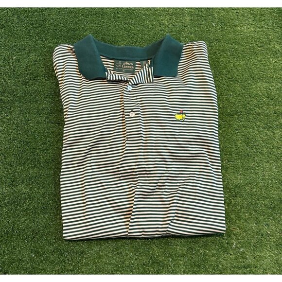 Masters Other - The Masters polo mens XL green white vintage pima cotton Amens corner retro Q